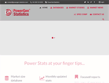 Tablet Screenshot of powergen-statistics.com
